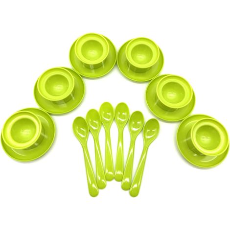 Coquetier en plastique Vert citron (1/2)