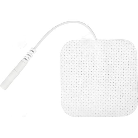 Électrodes de Remplacement 5x5 cm - Lot de 20 Pièces - Ouverture 0,2 cm - Réutilisables - Compatibles avec Électrostimulateurs et Relaxation Musculaire (1/5)