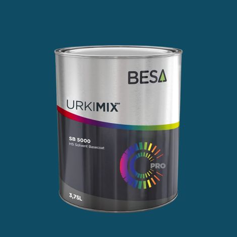 Pot de peinture Polyuréthane / bi composant Bleu Vert RAL 5001  Satin - 150 gr