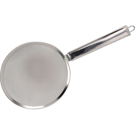 Schaumlöffel, hitzebeständig, hocheffizient, rutschfester Griff, Edelstahl, feinmaschiges Sieb zum Braten und Kochen, 28 cm / 11 Zoll (1/5)