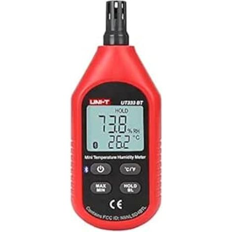 UNI-T UT333BT MINI MÈTRE TEMPÉRATURE ET HUMIDITÉ AVEC BLUETOOTH, -10° C-60° C/14°F-140°F, 0% RH-100% RH