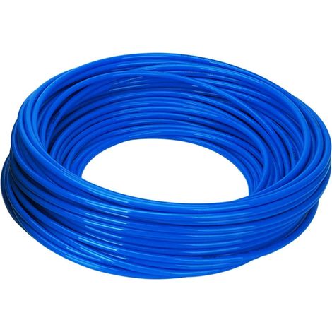 Tube/Tuyau d'air Sous Vide en PU Bleu 4mm ID x 6mm OD épaisseur 1MM Transport Air, Liquide, Huile 20 Mètre (1/4)