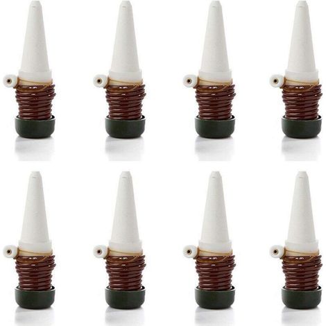 Lot de 8 d'irrigation, Distributeur d'eau automatique pour Céramique Chambre Plante d'irrigation Pointes, bonsaï, plantes, fleurs