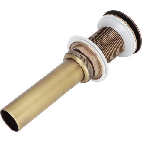 Bouchon Pop-up Antique pour Évier de Salle de Bain, Sans Trop-plein et Sans Trou, Accessoire de Vidage