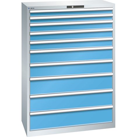 LISTA, Armoire à tiroirs avec 10 tiroirs, l x p x h 1023 x 725 (1/2)