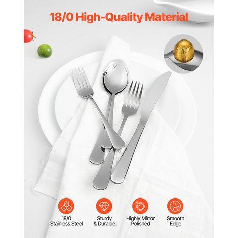 Ménagère 30 pièces couverts en acier inoxydable de qualité (1/5)