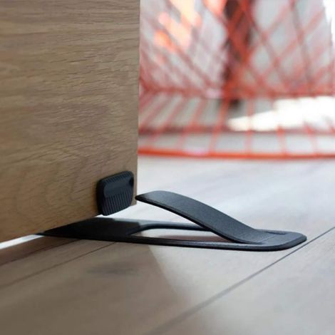 4PCS Black Spring - Door Stopper with Door Protector (1/5)