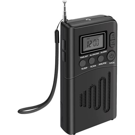 Radio tascabili Radio tascabile a batteria con AM/FM Mini radio di emergenza Lettore radio tascabile FM/AM Radio di emergenza Mini radio di emergenza portatile (1/5)
