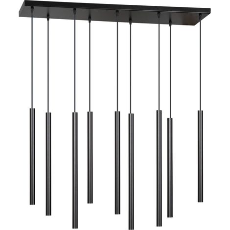 Lámpara de araña Emibig 9xG9 20W selter 9 negra 552/9 (1/5)