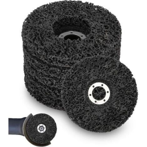 5 Stück Schleifscheibe, 125 x 22 mm, Schleifscheibe für Winkelschleifer, Abrasiv-Reinigungsscheibe CSD Grobreinigungsscheiben zum Entfernen von Rost von Farbe