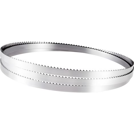Mophorn Bandsägeblatt, 2780x16x0,5 mm, 4 ZpZ, mit gehärteten Zähnen (18 HRC), aus SK5 Kohlenstoffstahl, 16 mm Breite, geeignet für Holzbearbeitungs-Bandsägen, 1 Set (1/5)