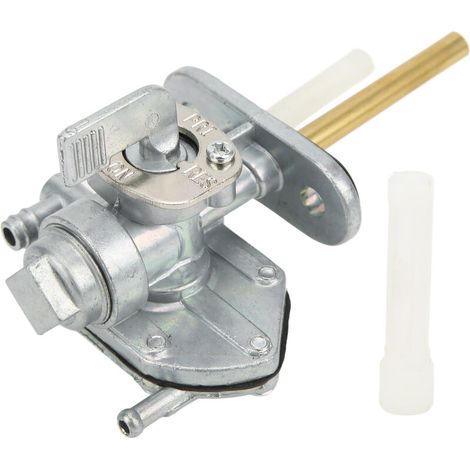 Robinet Carburant - Alliage D Aluminium - 3 Positions On Prime Reserve - Pour Motos Suzuki Et Autres - 1 Unite (1/5)