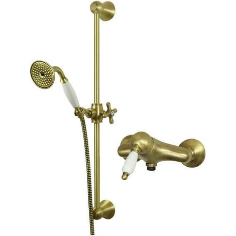 Retro-Duschgarnitur in Bronze Gattoni Orta KT110/27VB.OLD Bronze