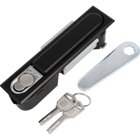 Schaltschrank Boîte aux lettres Metallschutzbügel Plane Lock Locker Schwarz 140mm (646f2657cc879bd88 (1/3)