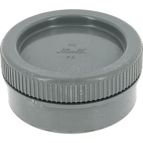 Nicoll – Tampon de visite mâle-femelle Ø90 – Bouchon fileté étanche – PVC lisse pour évacuation – Classement feu NF-M1