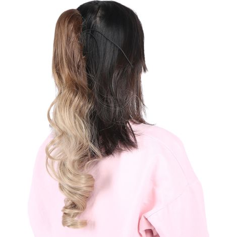 Haarspange mit lockigen Strähnen zur Verlängerung des Pferdeschwanzes – 55 cm, Farbe 10T16 für Damen (1/5)