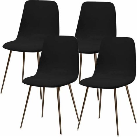 Housse de Chaise Scandinave Extensible Lot de 4 Moderne Housse de Chaise de Salle Manger Lavable Universel Couverture de Cha Odipie (1/4)
