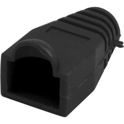 RJ45 MANCHON SOUPLE POUR FICHE MODULAIRE - NOIR SPCBK RI1434