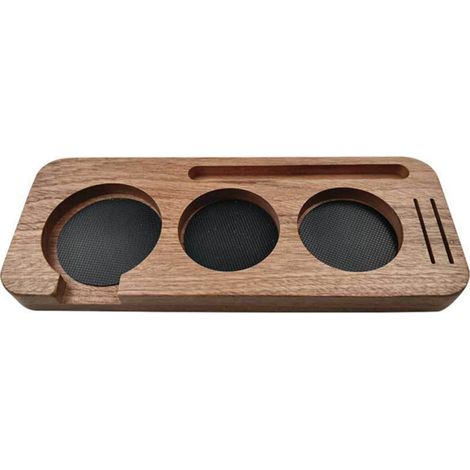 Supporto in legno da 58 mm per pressino da caffè/portaporzioni/pressino/erogatore di espresso/supporto a leva (1/5)