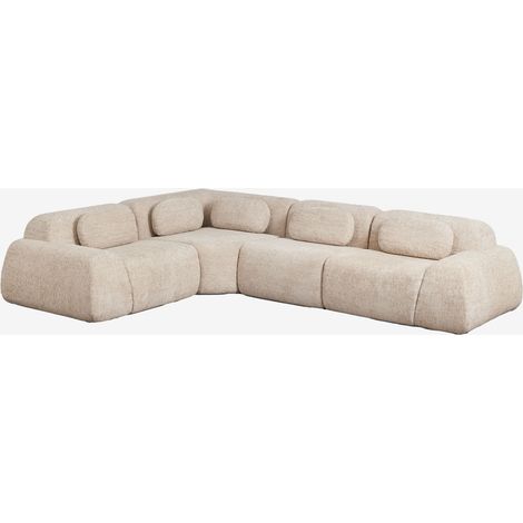 Canapé d'angle modulaire 4 pièces en chenille emballé sous vide Merida SKLUM (1/5)