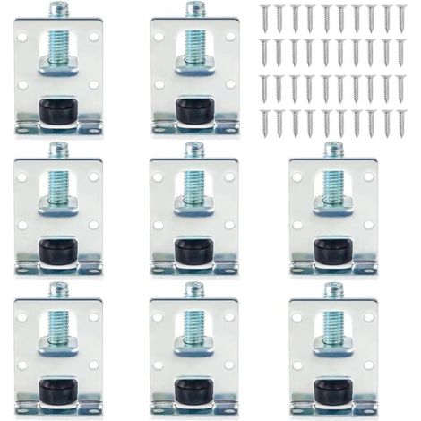 8 Pièces Niveleurs Meubles Réglables pour Armoires, Pieds de Nivellement Robustes, Niveleurs Meubles Robustes, Pied Meuble Reglable pour Tables, étagères, Placards, établi (1/4)