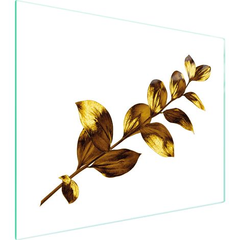 TAGLIERE IN VETRO 52x40 ORO (1/5)