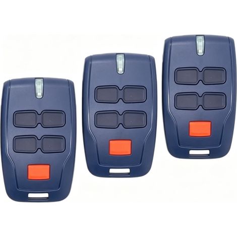 XTRELAMP-Lot de 4 radiocommandes 433 MHz code roulant pour porte sectionnelle – 4 canaux – portée 100 m (1/5)