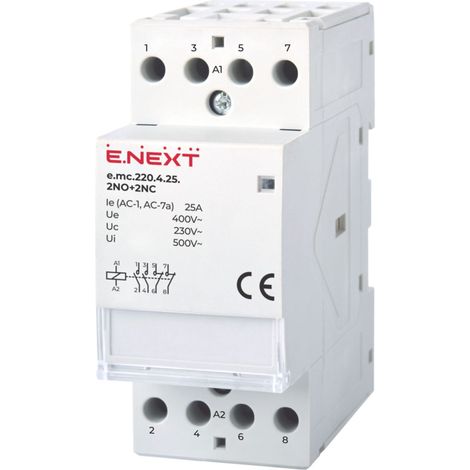 E.next p005022 Modulares Schütz 4P 25A 2Ö+2Ö 230V AC