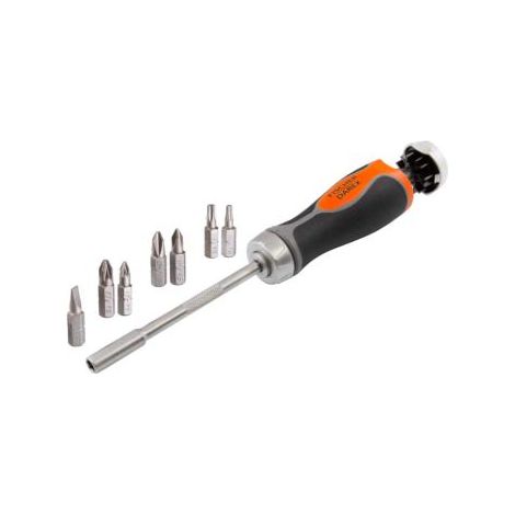 FISCHER DAREX - Tournevis à cliquet avec 7 embouts (1/4)