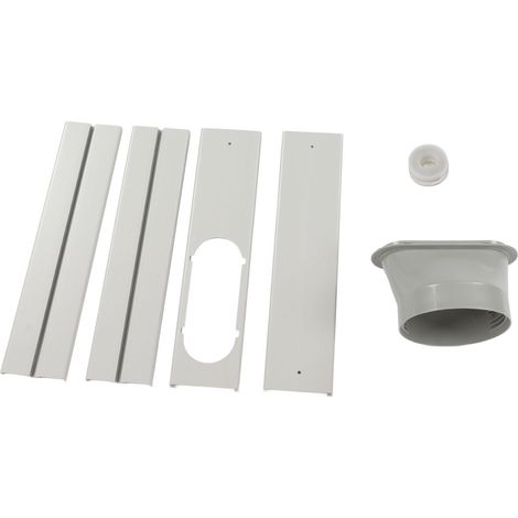 Kit d'installation pour climatiseur portable, panneau de fenêtre ajustable sans couture, adaptable pour tube de 150 mm, version améliorée (1/5)