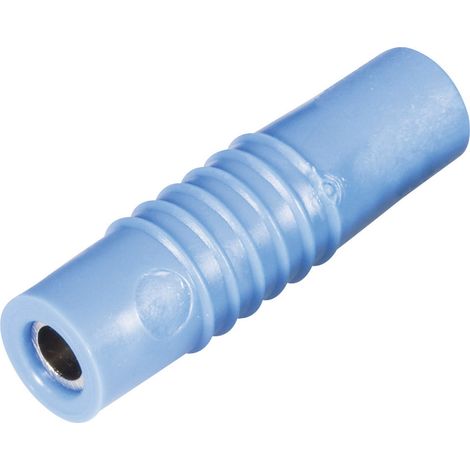 Schnepp KP 4000 S Laborbuchse Stecker, gerade Stift-Ø: 4 mm Blau 1 St.
