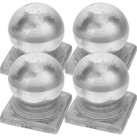 Lot de 8 embouts de clôture sphériques pour l'isolation de la circulation, 3,54 x 3,26 x 3,26 pouces, parfaits pour les garde-corps.