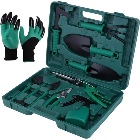 Ensemble d'outils de Jardin Outils de Jardinage avec étui de Transport et Gants de Jardinage (1/5)