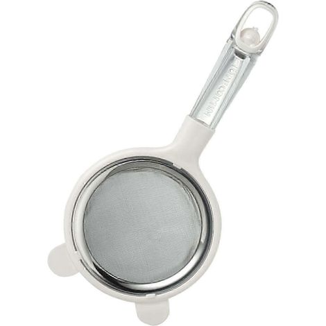 Passoire fine en acier inoxydable pour lait de soja, écumoire pour fondue chinoise, ustensiles de cuisine, passoire fine à double maille pour œufs et liquides-beige large (1/5)