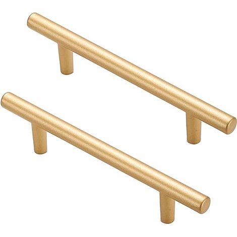 Stück Schiebetürgriffe, Möbelknöpfe, Türgriffe, Schubladengriffe aus goldfarbener Aluminiumlegierung (Größe: Lochabstand 96 mm) (1/3)