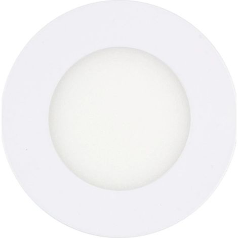 LED Einbaustrahler flach 3W Rund SuperSlim Ausschnitt Ø 70mm 3000K Warmweiß