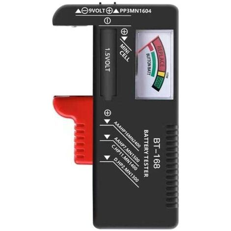 Universal Battery Tester, Battery Voltage Checker for AA AAA C D 9V 1.5V Wrench Batteries (1/5)