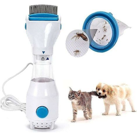 – Peigne à poux électrique – Éliminateur automatique hypoallergénique – Pour chiens, chats et humains – Traitement efficace contre les poux (1/3)