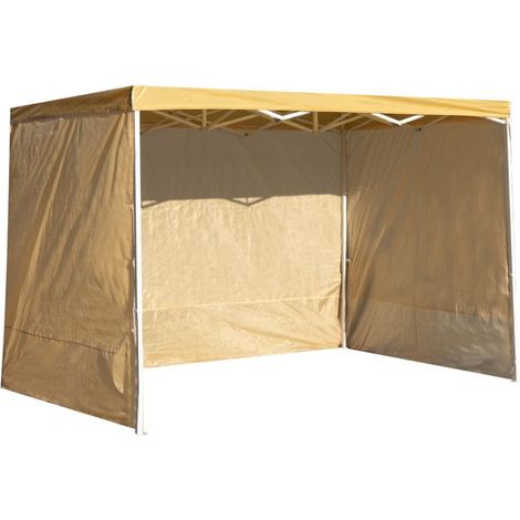 Packs Laterales Carpas Plegables - Pack 3 Laterales Lisos para Carpas 3x3 Eco - Crema