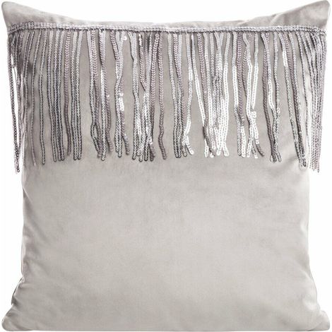 Funda de almohada Jasper 45x45 plateada (1/4)