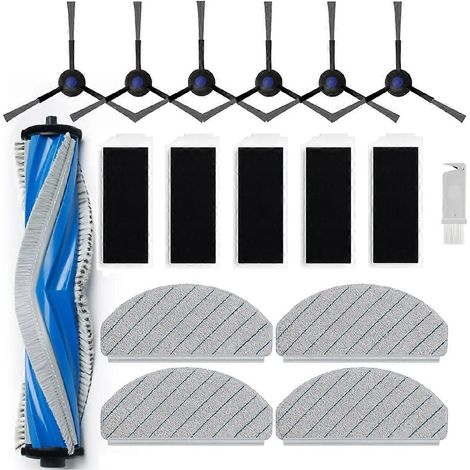 Pièces de rechange pour aspirateur robot N20 Plus N20 : kit d'aspirateur robot comprenant une brosse latérale principale, un filtre et un chiffon. (1/5)