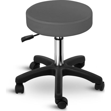 Tabouret cosmétique pivotant à roulettes Physa AVERSA - gris (1/5)