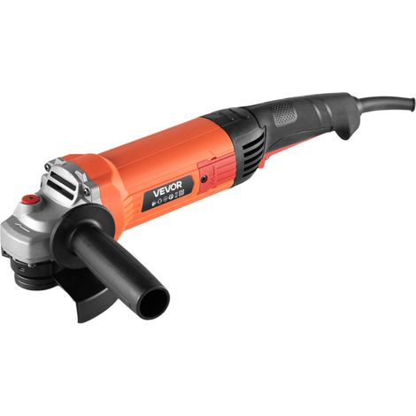 VEVOR Meuleuse deAngle, 127 mm, Meuleuse Angulaire Filaire, 5,4 A, 10000 tr/min, avec Protection Anti-poussiere Reglable, pour Meulage, Decoupe, Elimination de la Rouille du Metal, Disque Non Inclus