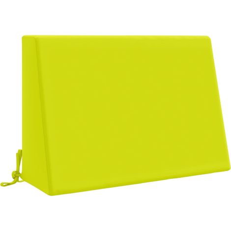 Coussin de dossier pour palette déhoussable 100 % polyester vert vif 60 x 20 x 40 cm (1/5)