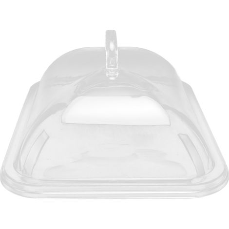 Couvercle anti-éclaboussures transparent en acrylique, anti-poussière, forme rectangulaire, pratique et idéal pour la cuisine. (1/5)