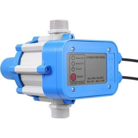 Pressostat automatique de pompe 220 V, 10 bar, protection contre la marche à sec, contrôle de la pompe à eau, régulateur automatique de pression de la pompe à eau, unité de contrôle automatique (1/5)