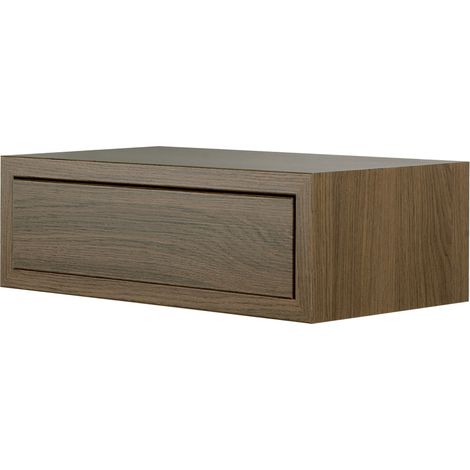 Mensola da Parete 1 Cassetto 45x13,4x23,7 cm in Fibra di Legno Lego Maxi Rovere Tabacco (1/5)