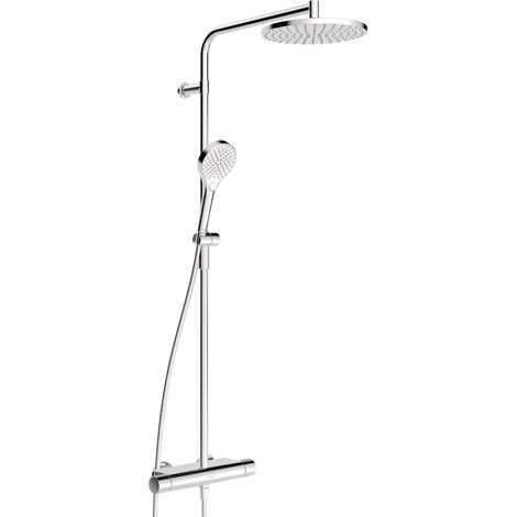 Hansa Viva - Brauseset mit Thermostat, Durchmesser 25 cm, 3 Strahlarten, Chrom 65159201 (1/5)