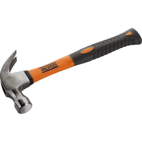 MARTILLO UÑA CURVA AMERICANO 450 GR. MANGO FIBRA DE VIDRIO ALYCO ORANGE (1/5)