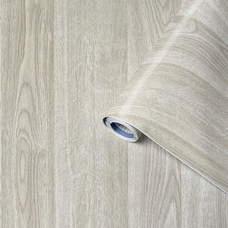 Venilia Pellicola Adesiva Perfect Fix, Effetto Legno Pino grigio, 67,5cm x 2m, Spessore 150μ, Pellicola autoadesiva per mobili o cucina, carta da parati, PVC senza ftalati, Prodotto in UE (1/5)